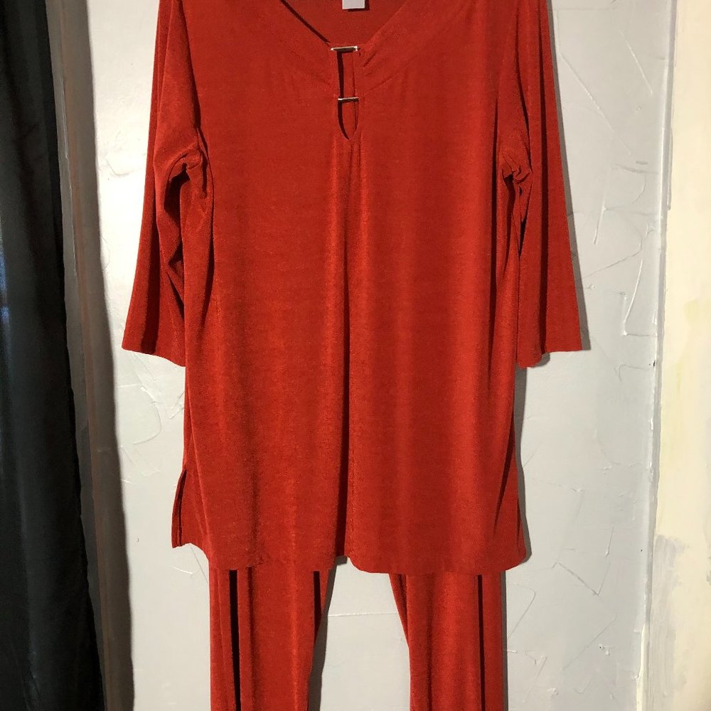 Carolyn Strauss Collection PL 2-Pc Top + Pants